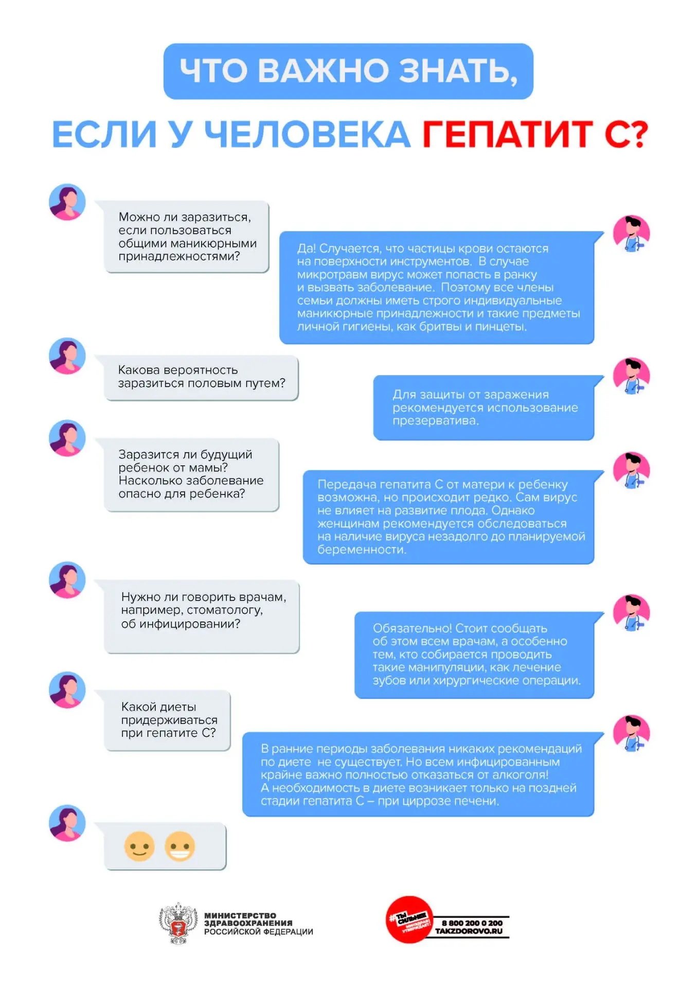 Рекомендации для населения по профилактике гепатита С