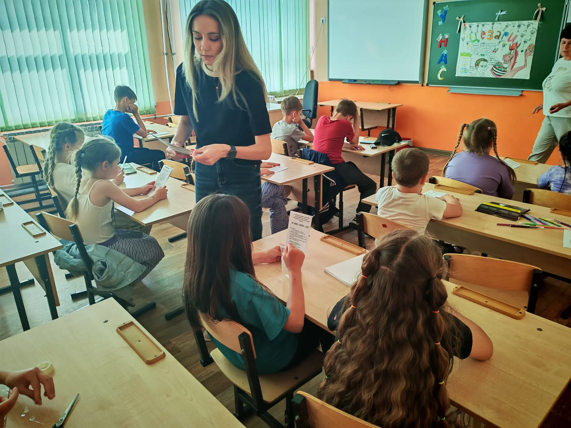 Специалисты отделения социальной помощи семье и детям ГКУ «Социальная защита населения по Лямбирском