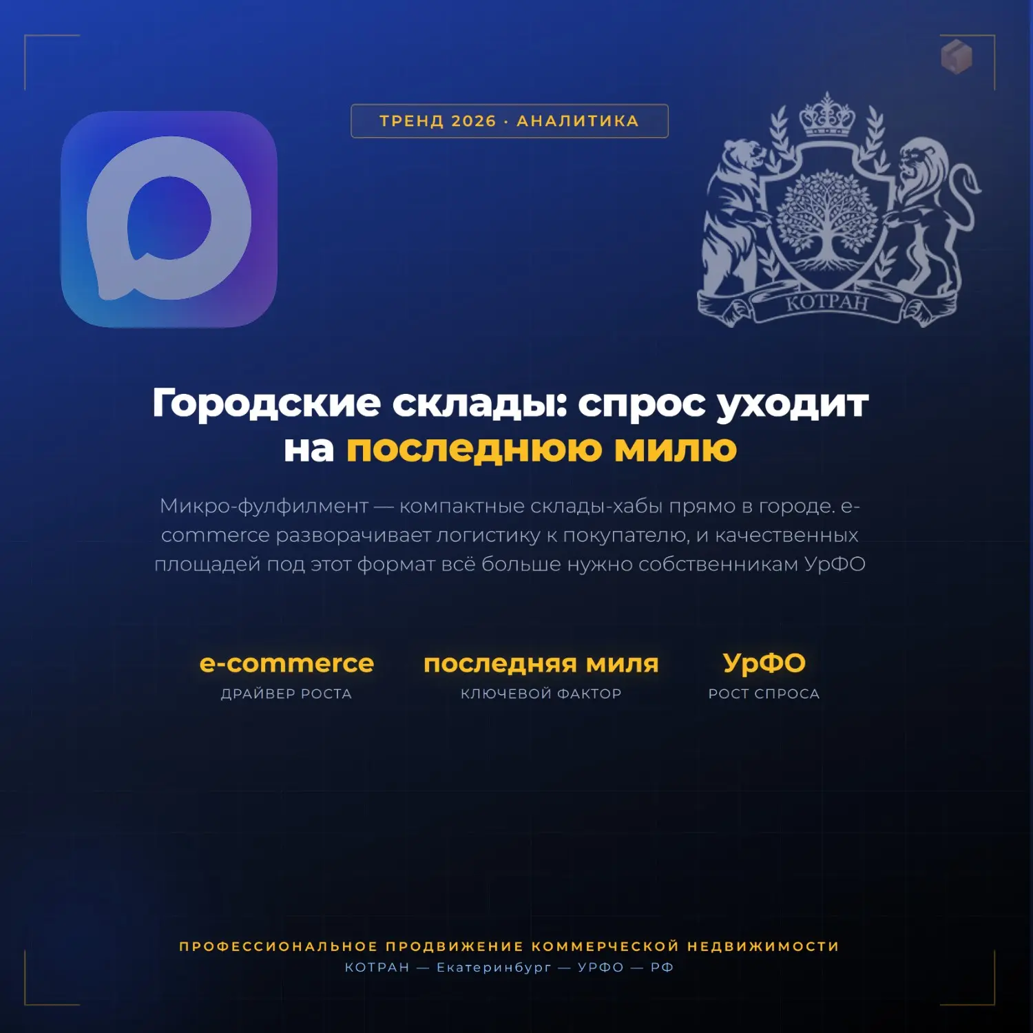 📦 МИКРО-ФУЛФИЛМЕНТ: НОВЫЙ ДРАЙВЕР СПРОСА НА ГОРОДСКИЕ СКЛАДЫ