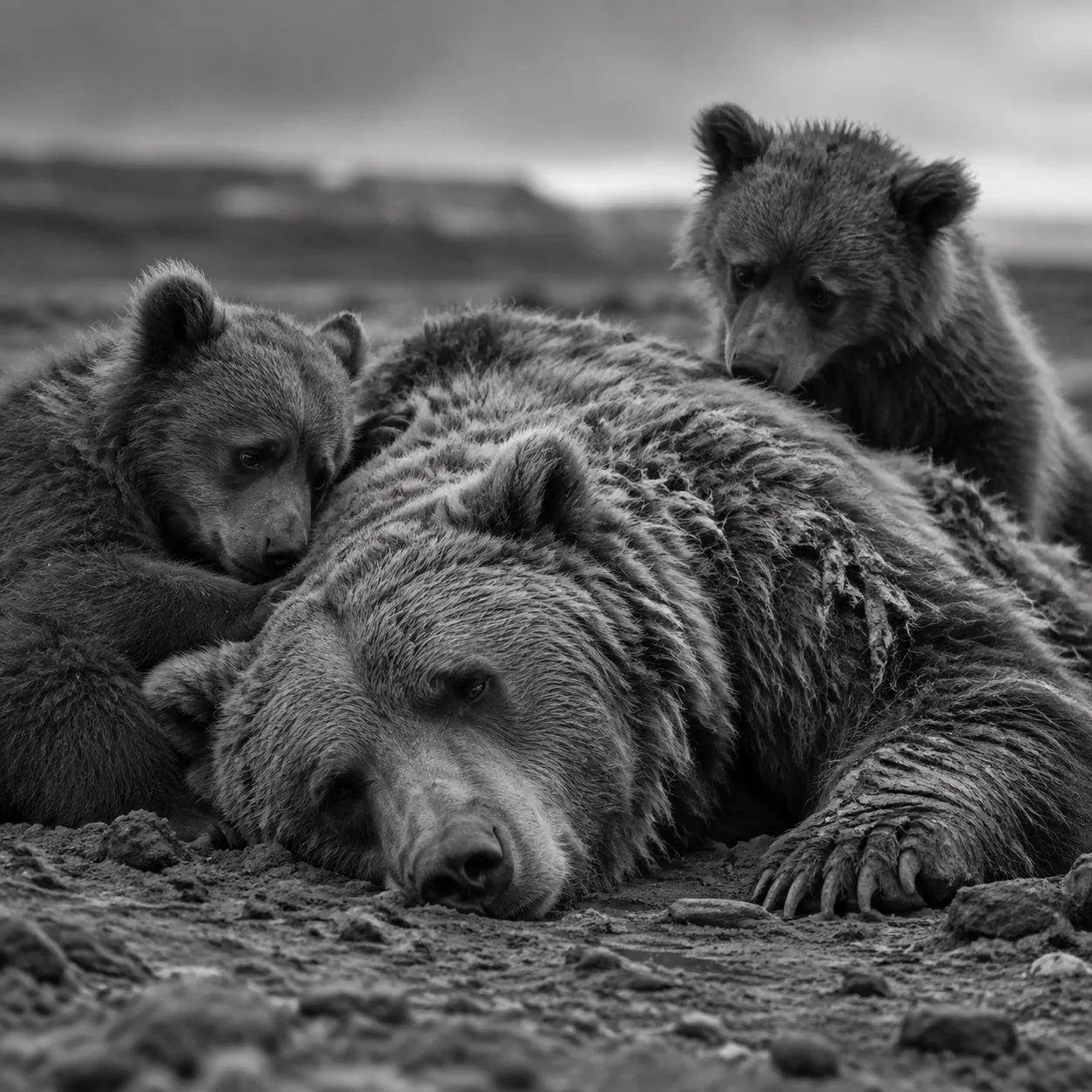 😒В Заполярье охотники незаконно убили медведицу