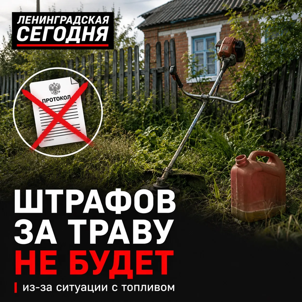 ‼️ Штрафы за нескошенную траву пока выписывать не будут