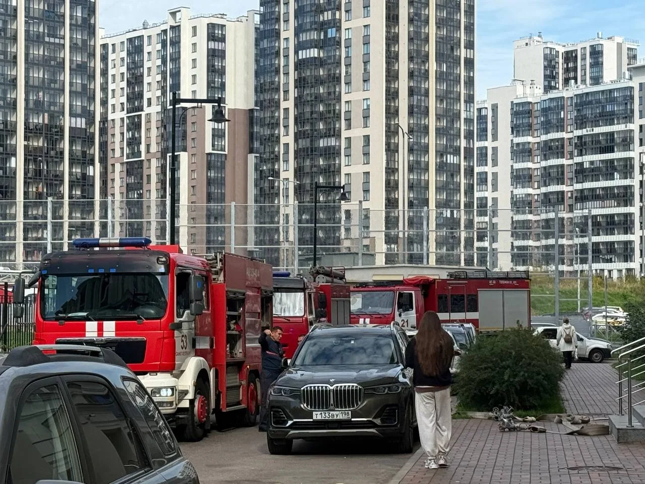 Пожар в Приморском районе