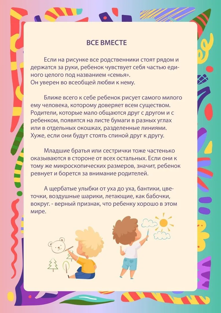 📃Консультация для родителей "Что рисует ваш ребенок?" 🖼🎈🎨    Было полезно? 🔥❤👍