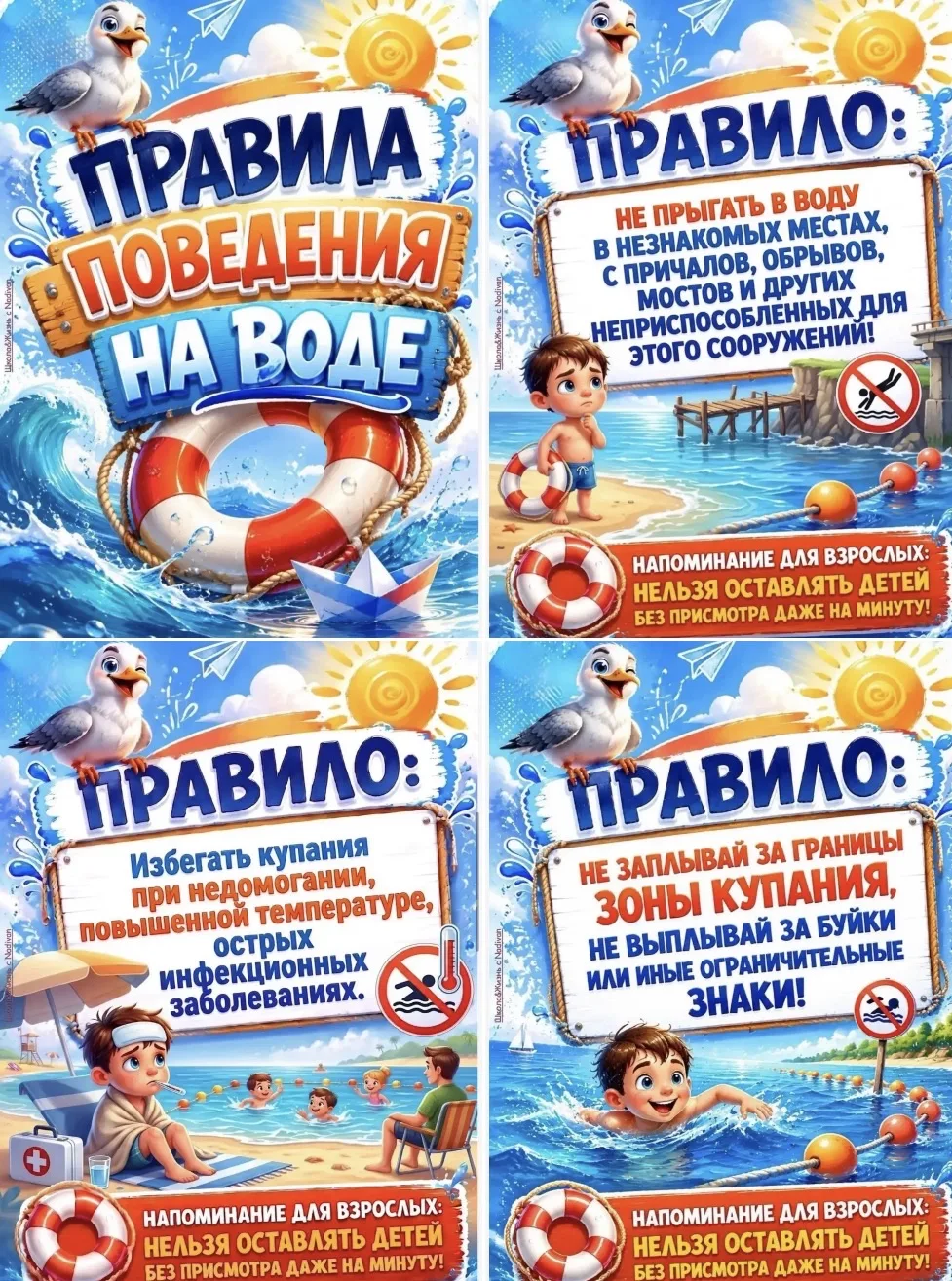 ⚠️ ОСТОРОЖНО: ЛЕТО!⚠️

🌞🌴🏄 Лето, долгожданное и любимое многими, несёт не только радость, но и по
