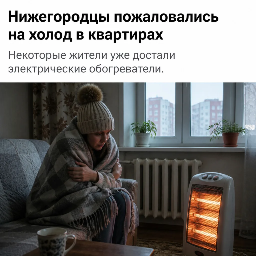 🥶 Нижегородцы пожаловались на холод в квартирах