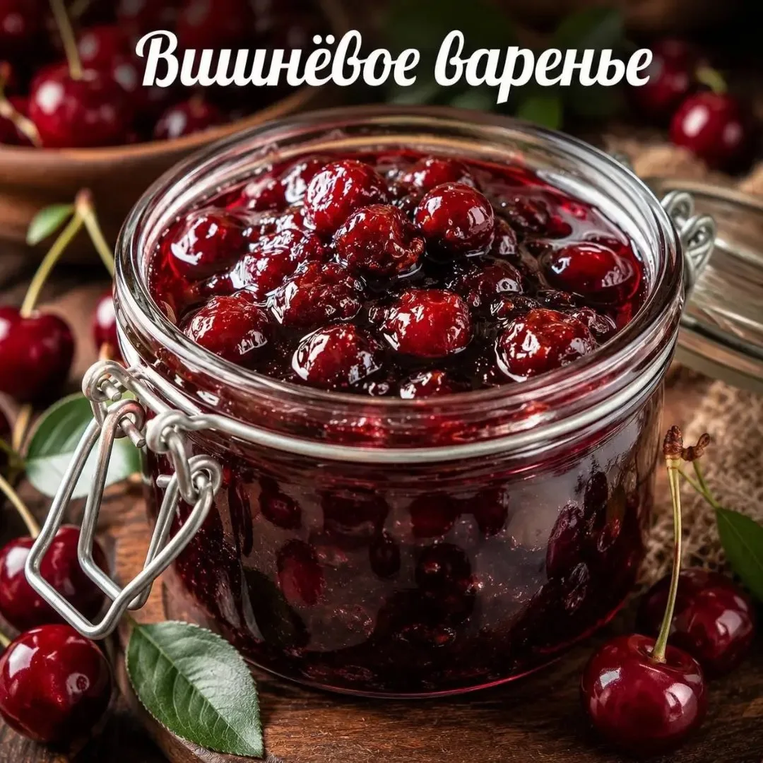 🍒 ВИШНЁВОЕ ВАРЕНЬЕ БЕЗ КОСТОЧЕК — ГУСТОЕ, АРОМАТНОЕ И С ЛЁГКОЙ КИСЛИНКОЙ ❤️