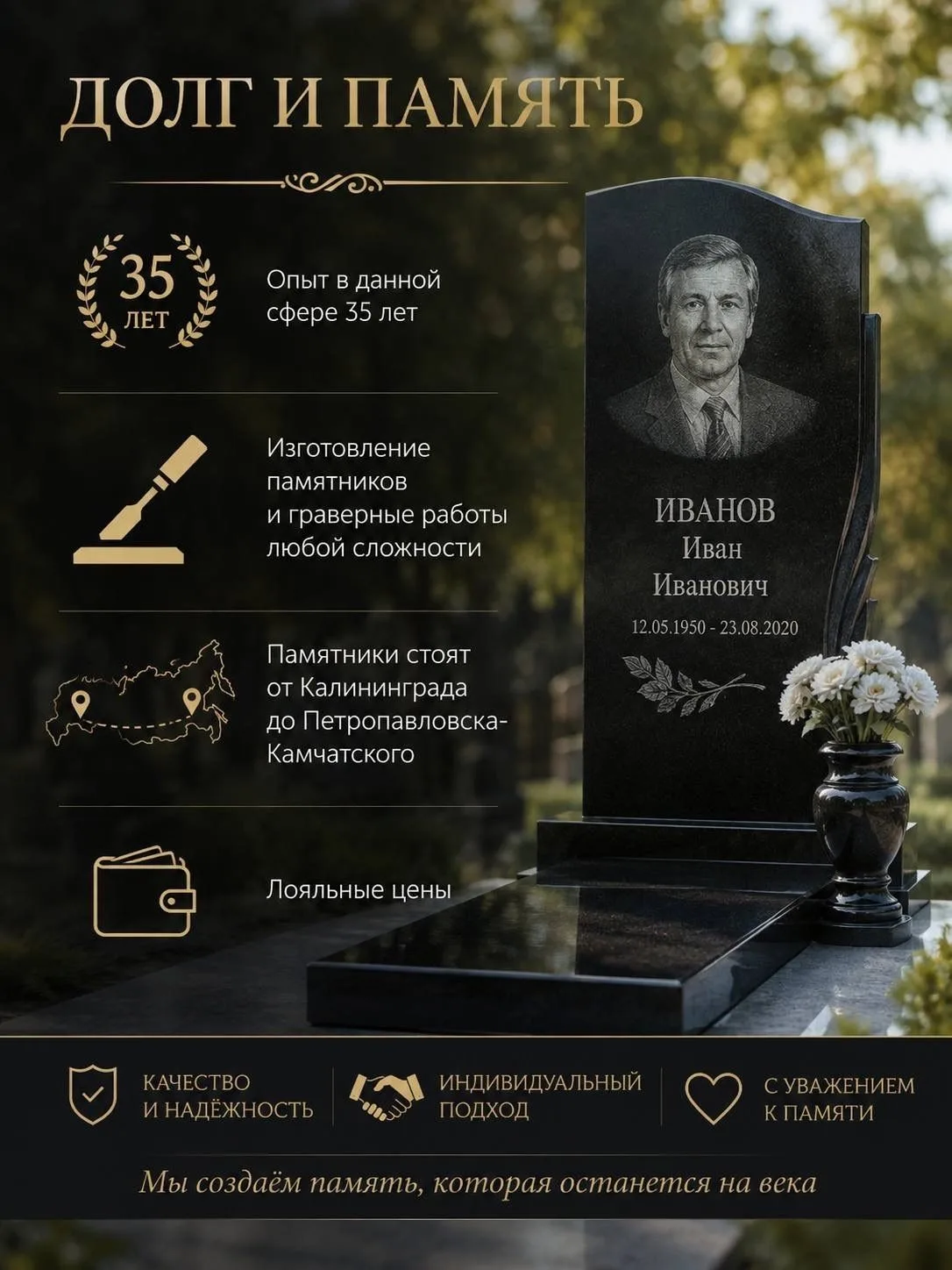 ПАМЯТНИКИ «ДОЛГ И ПАМЯТЬ»
