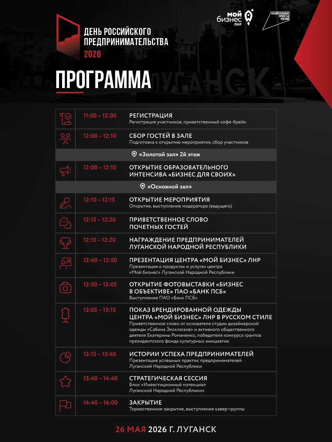Делимся программой форума «День российского предпринимательства» 2026