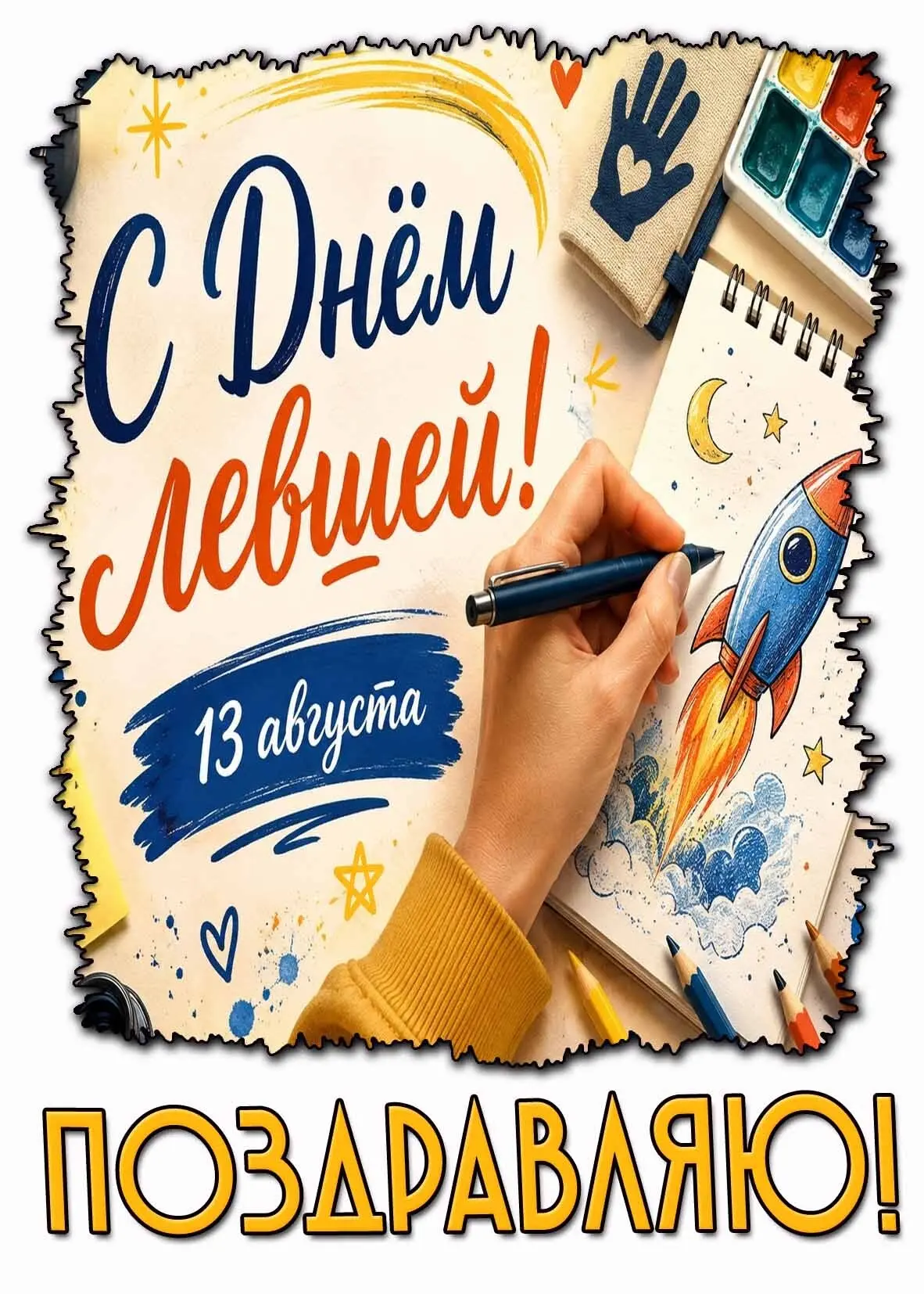 13 августа - Международный день левшей.