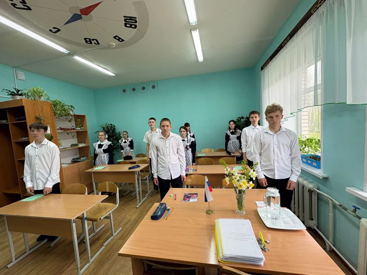 Сегодня, 14 мая 2026 года наши выпускники пишут первый экзамен по математике и ОСЖ. Реб...