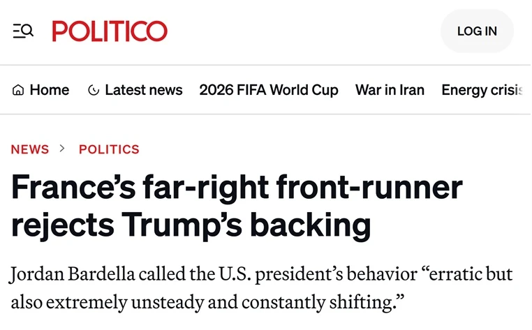 🇫🇷🇺🇸Французская оппозиция отвергает Трампа, — Politico