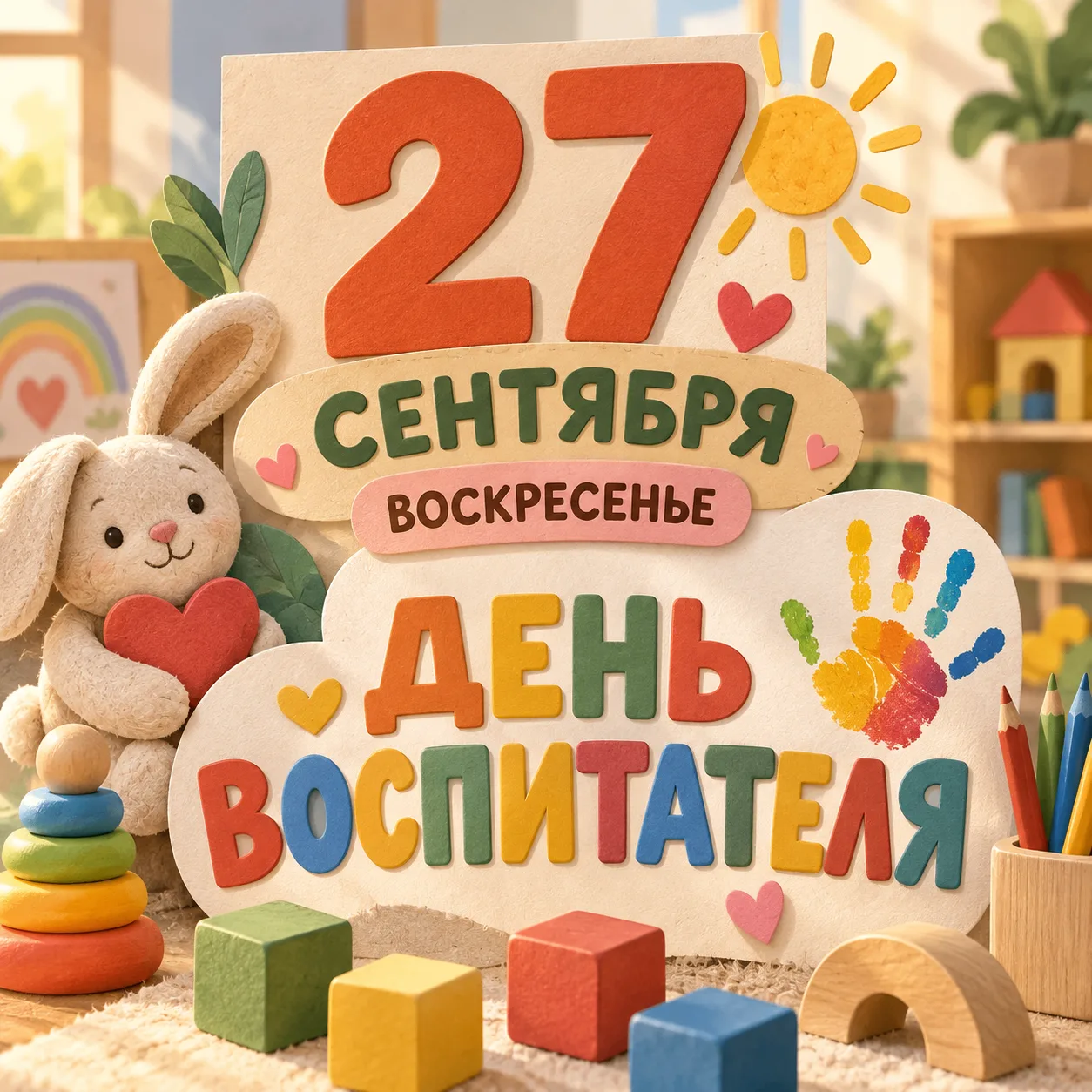 27 сентября — День воспитателя и всех дошкольных работников ❤️