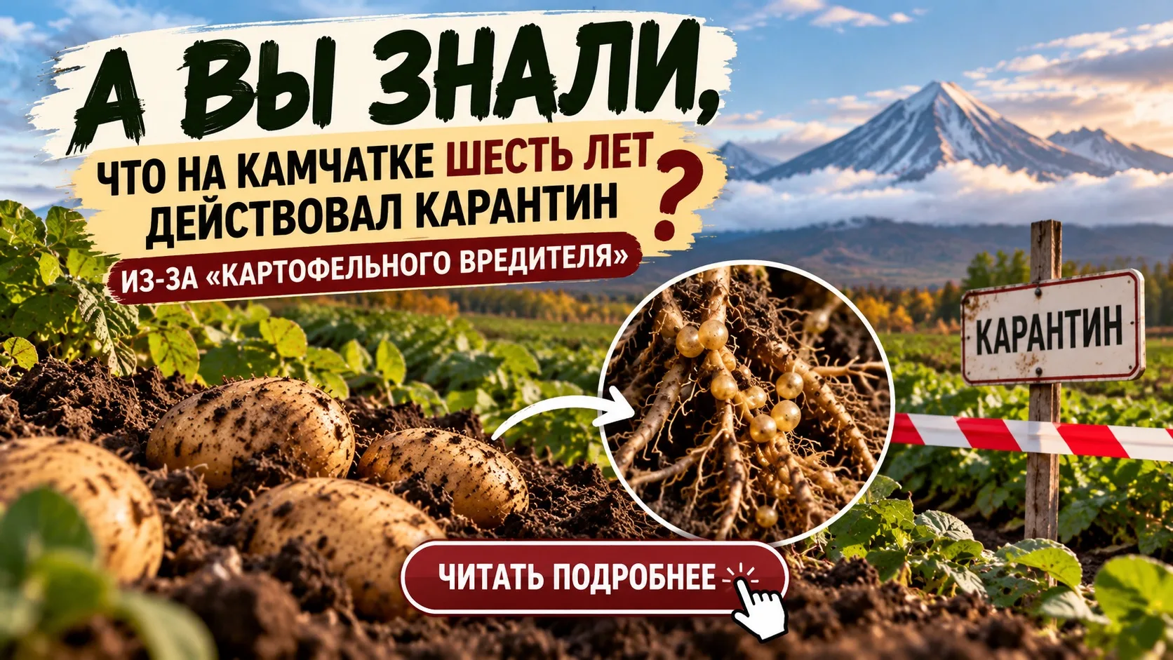 🥔 А ВЫ ЗНАЛИ, ЧТО НА КАМЧАТКЕ ШЕСТЬ ЛЕТ ДЕЙСТВОВАЛ КАРАНТИН ИЗ-ЗА «КАРТОФЕЛЬНОГО ВРЕДИ...