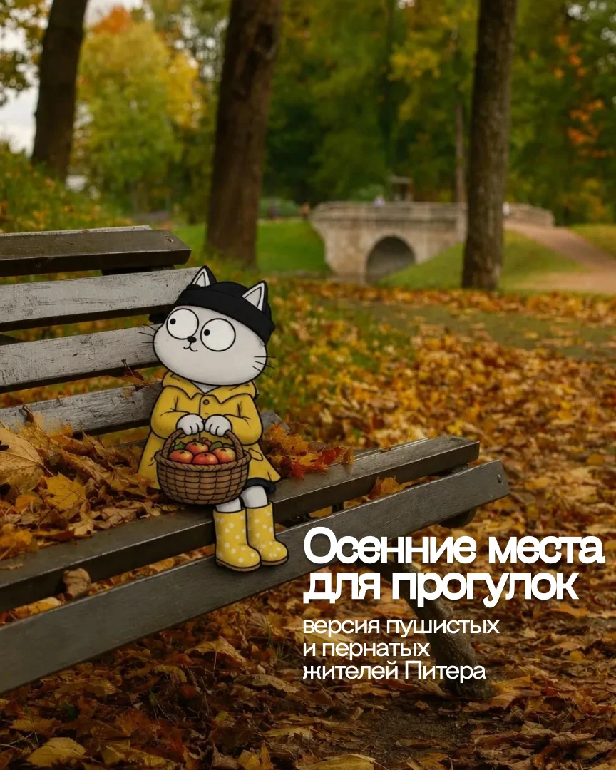 ☺ Узнал у своих пушистых и пернатых друзей, где они любят отдыхать осенью. Эти же места...