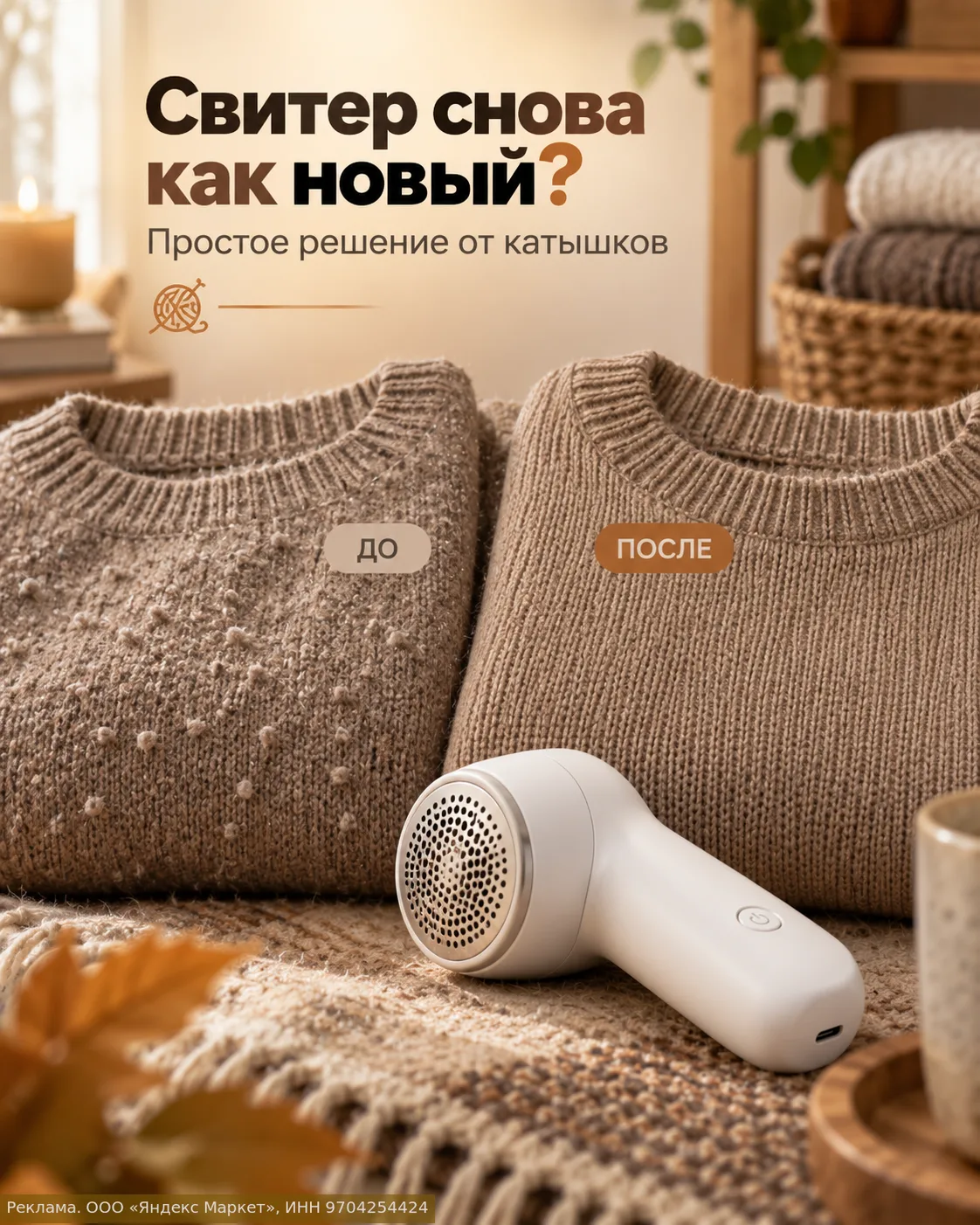 👕 Свитер весь в катышках? Не спешите его выбрасывать