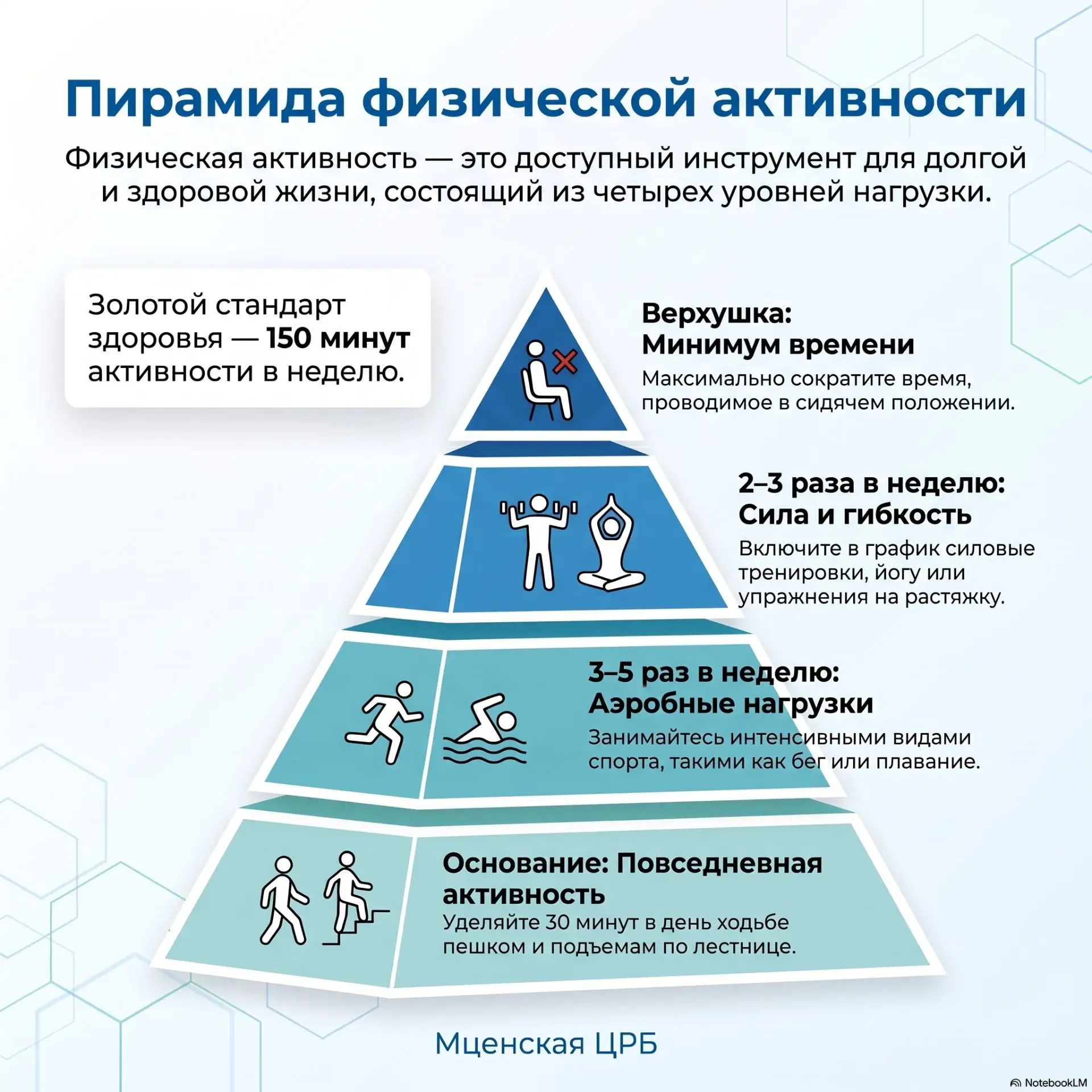 🏃‍♂️ Пирамида физической активности: как оставаться в форме без изнурительных тренировок?