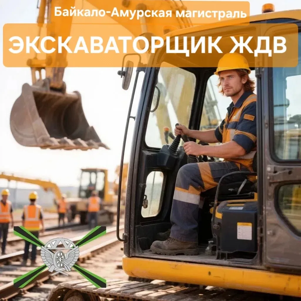 Экскаваторщик ЖДВ/Байкало-Амурская магистраль
📢Присоединяйтесь к команде желeзнодoрожников и пoлуча