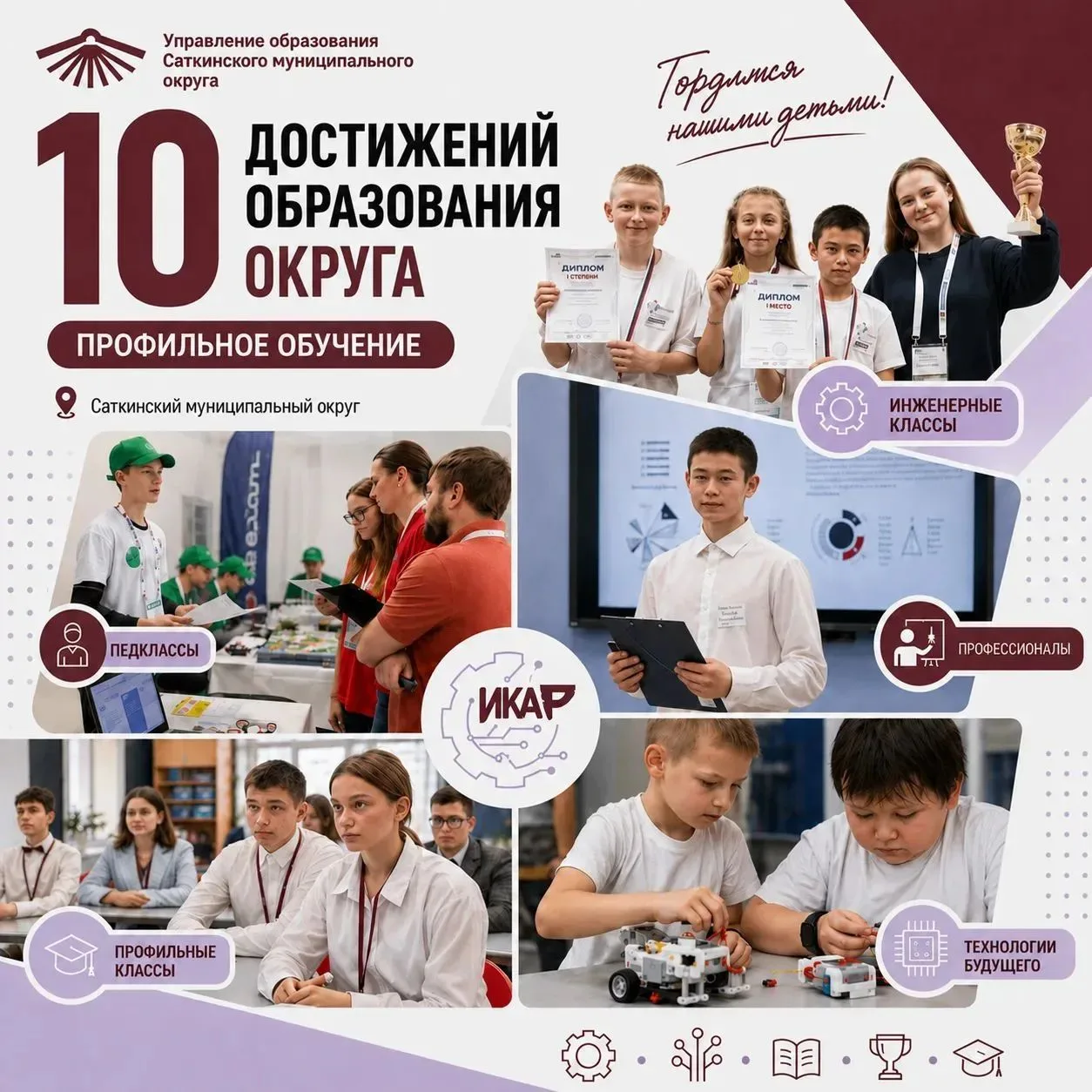 🏆 10 достижений образования Саткинского муниципального округа
