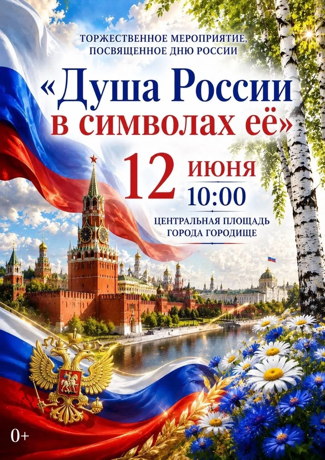 В г. Городище пройдут праздничные мероприятия, посвященные Дню России
12 июня на центральной площади
