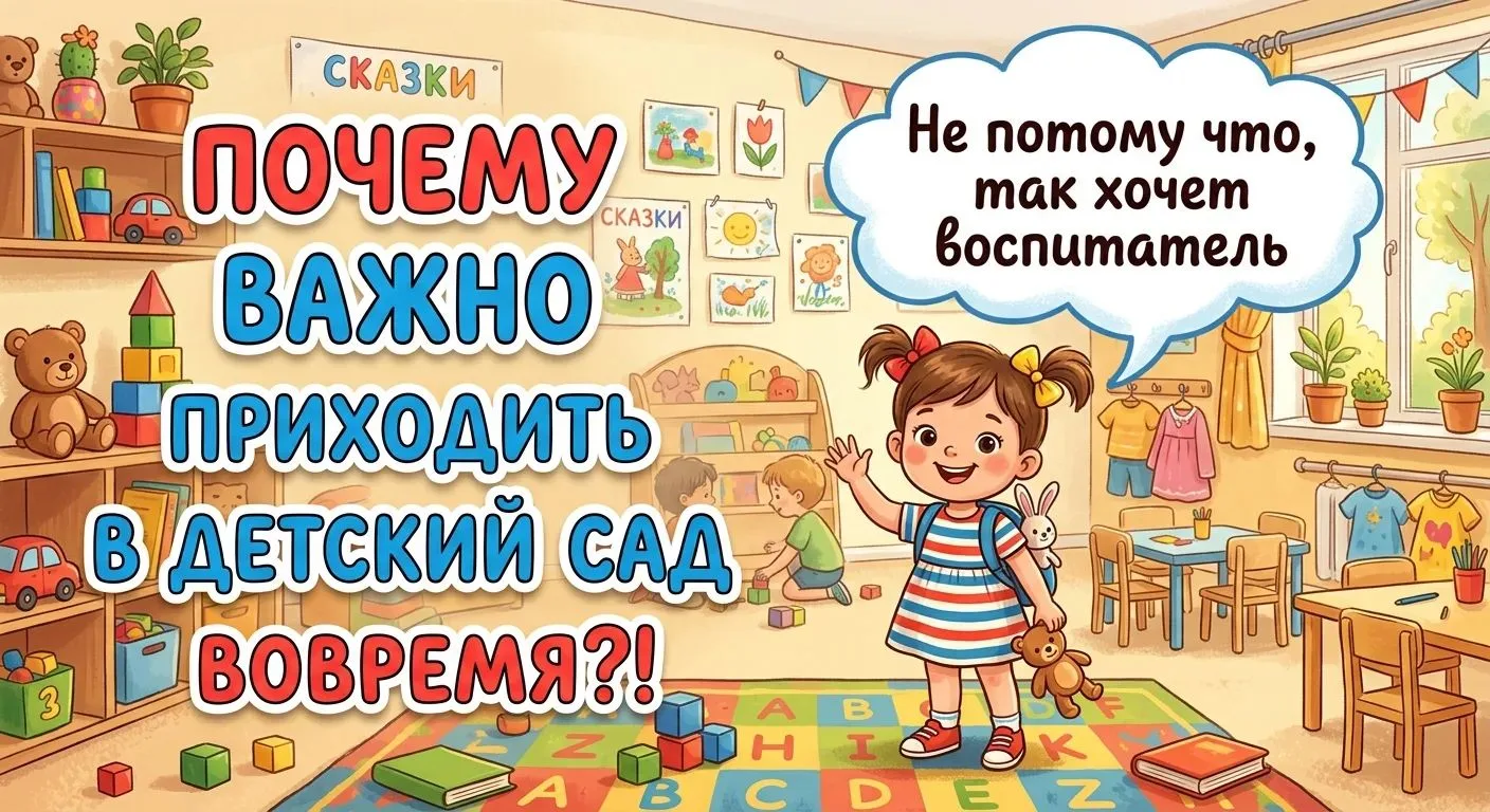 Почему утро в саду начинается не с завтрака, а с вовремя открытой двери? ☀️