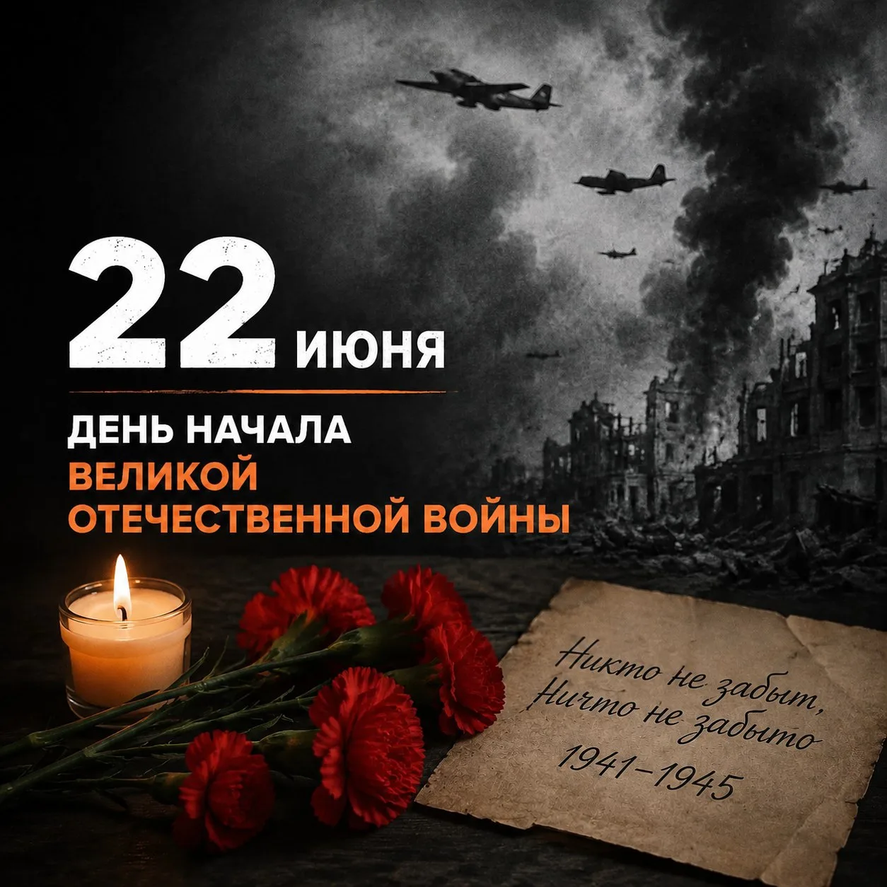🕊️ 22 июня — День памяти и скорби

Ровно в 4 часа утра 85 лет назад, в 1941 году, жизнь миллионов л