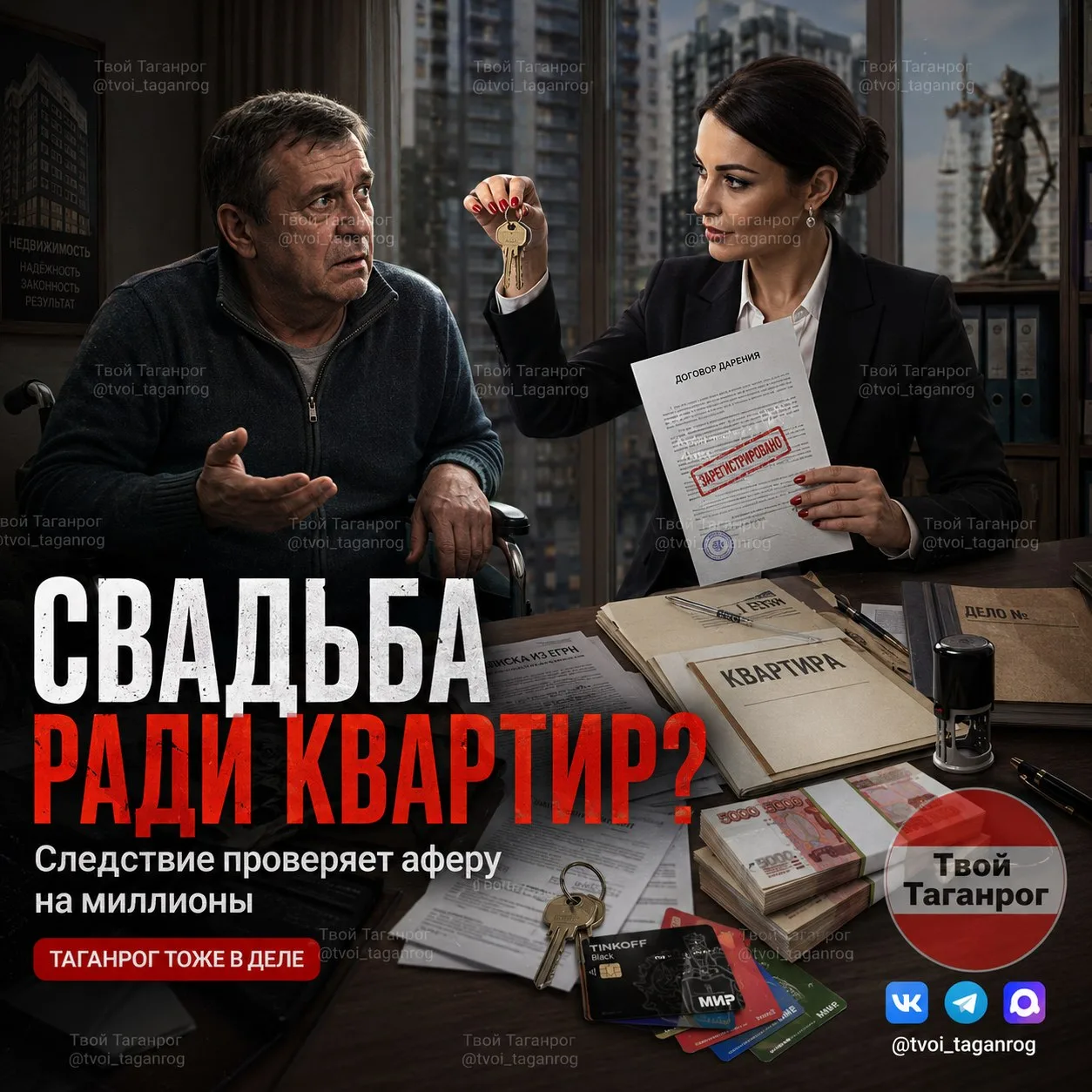 ⚖️ Свадьба, дарственные и квартиры: адвоката заподозрили в многомиллионной афере