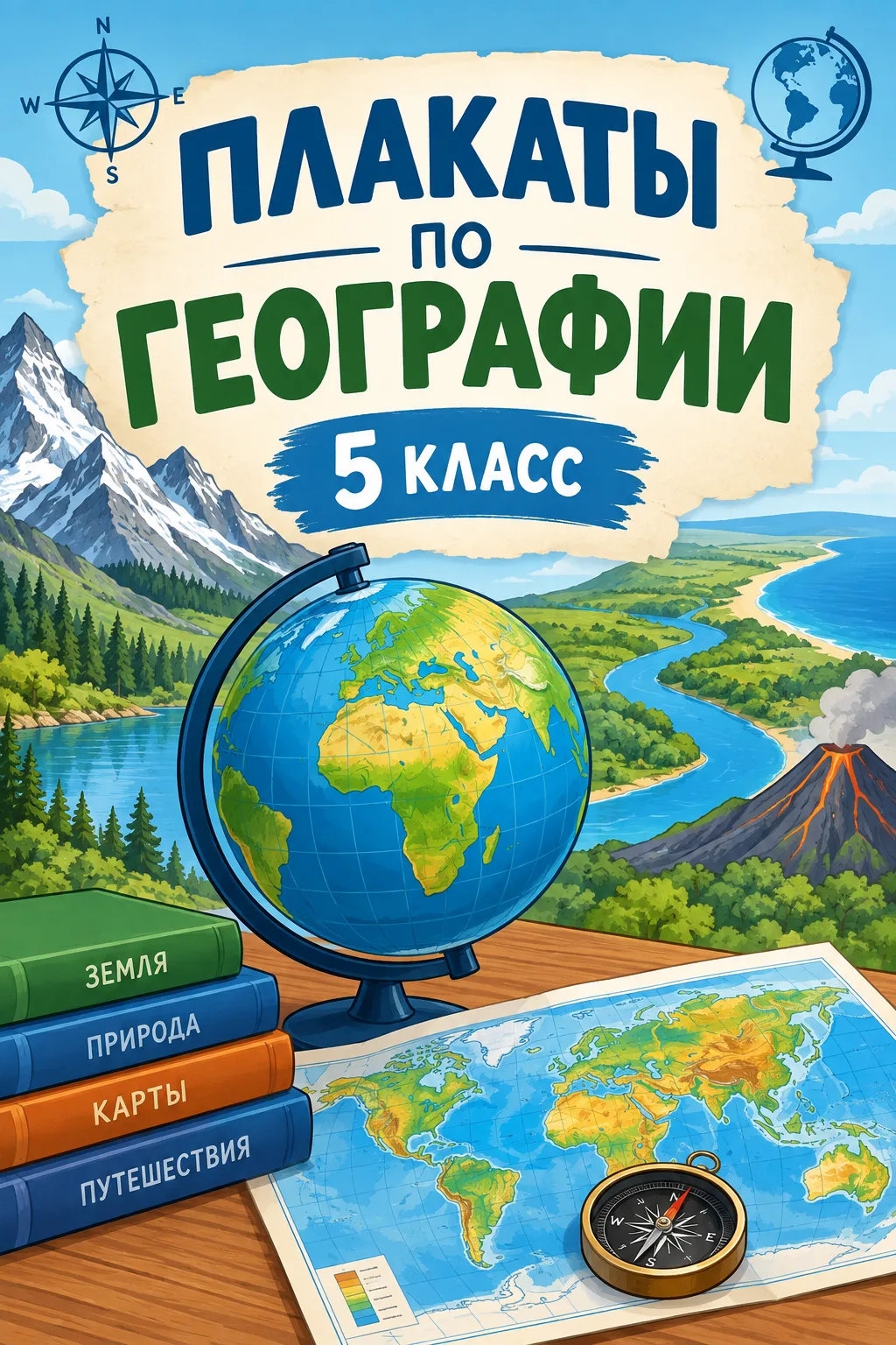 🌍 Плакаты по географии готовы🎉