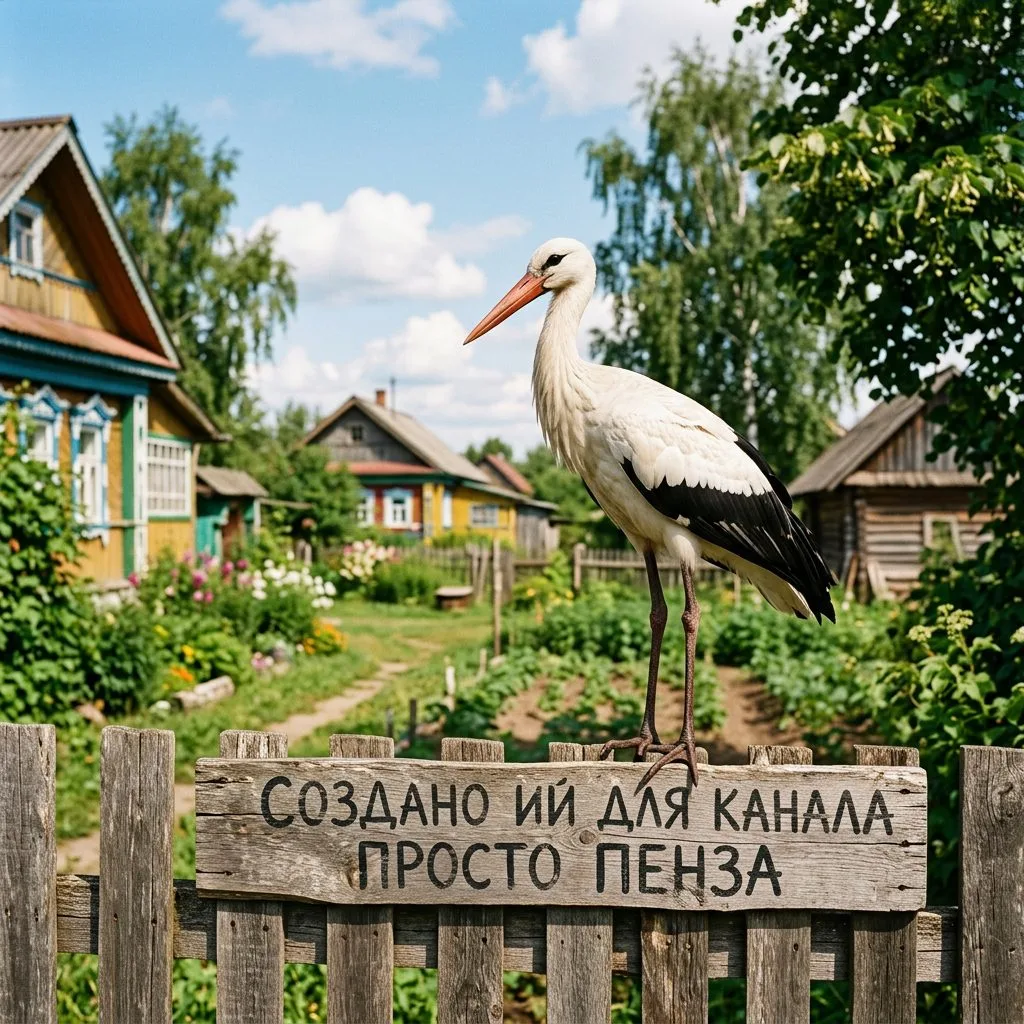 В Беково замечен белый аист — птица, занесённая в Красную книгу и редкая для региона.