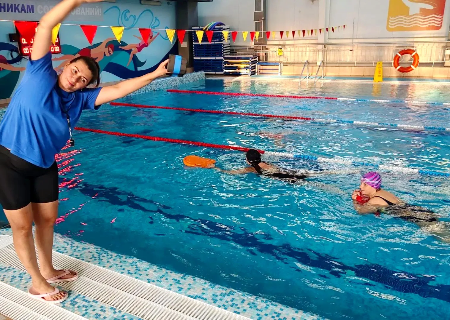 🏊17 августа в бассейне "Олимпийца" прошло открытое бесплатное занятие для взрослых в р...