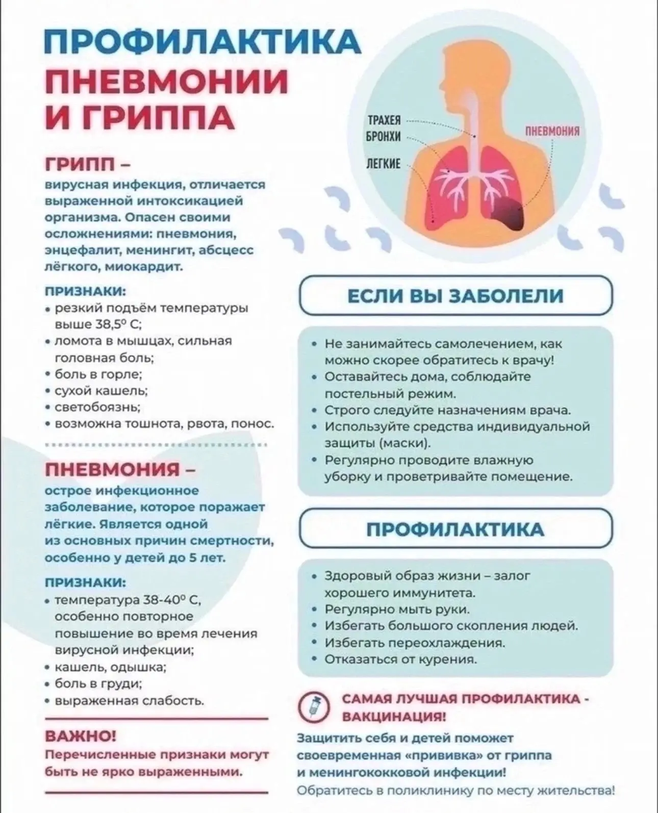 🦠 ПНЕВМОНИЯ – это воспаление лёгочной ткани, которое может быть вызвано различными воз...