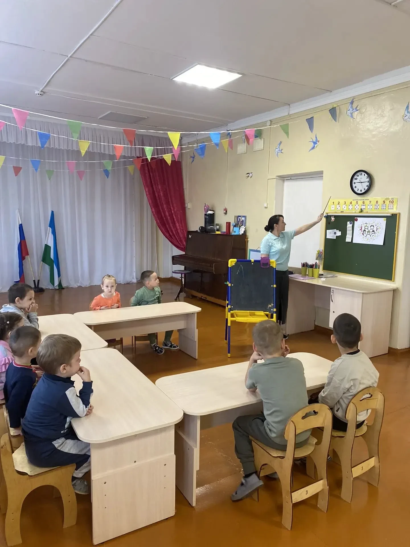 Учит нас она считать,