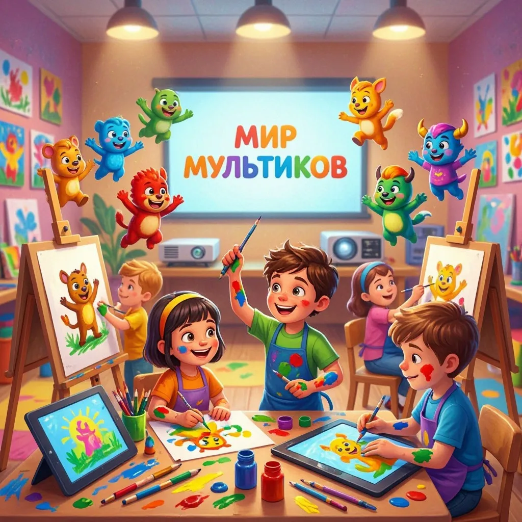 Приглашаем детей 9–13 лет в творческое объединение «Мир мультиков»! 🌟