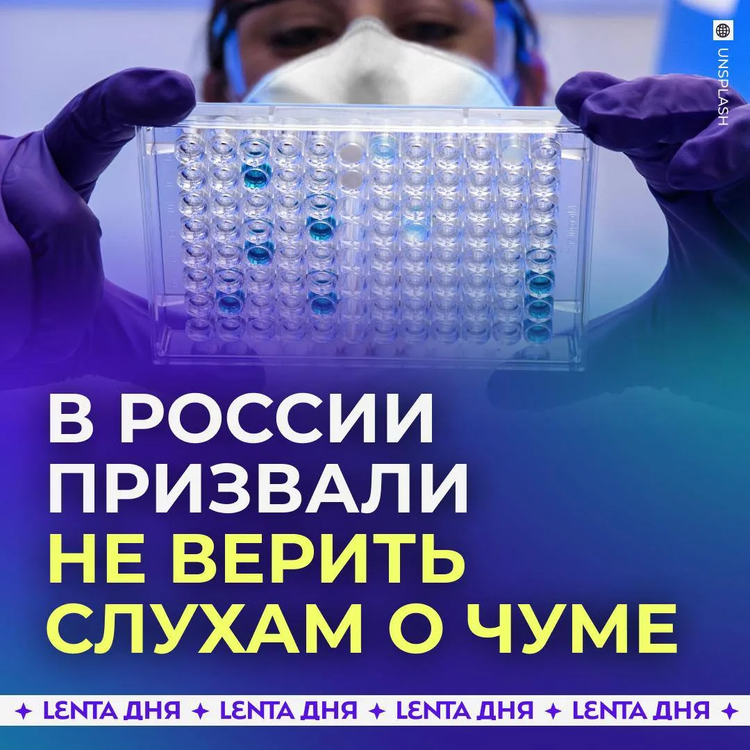 😷 Кремль опроверг слухи о распространении чумы в России.