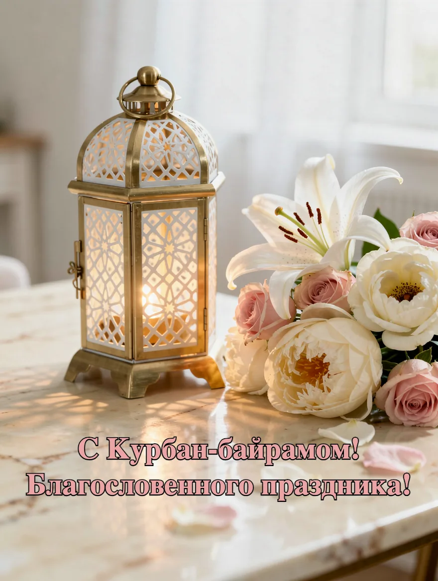 С Курбан‑байрамом! Мира вашему дому, благодати душе и радости сердцу. Крепкого здоровья...