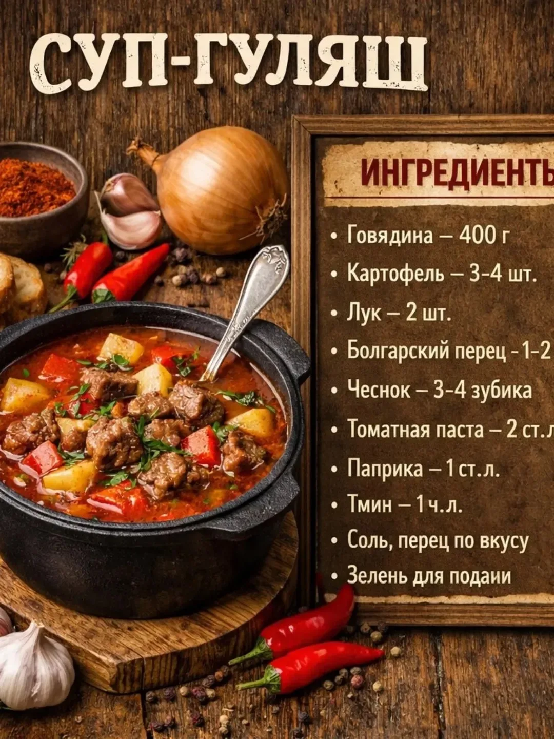 Четыре рецепта согревающих супов😋