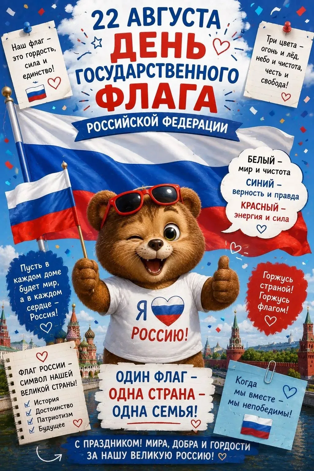 ​🇷🇺 "Российский триколор" в старшей группе "Цветик - семицветик"