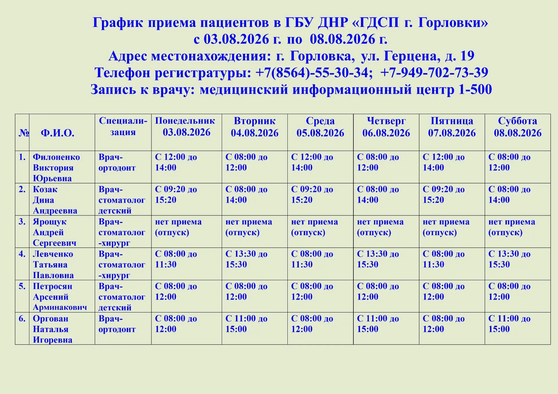 Медиа публикации