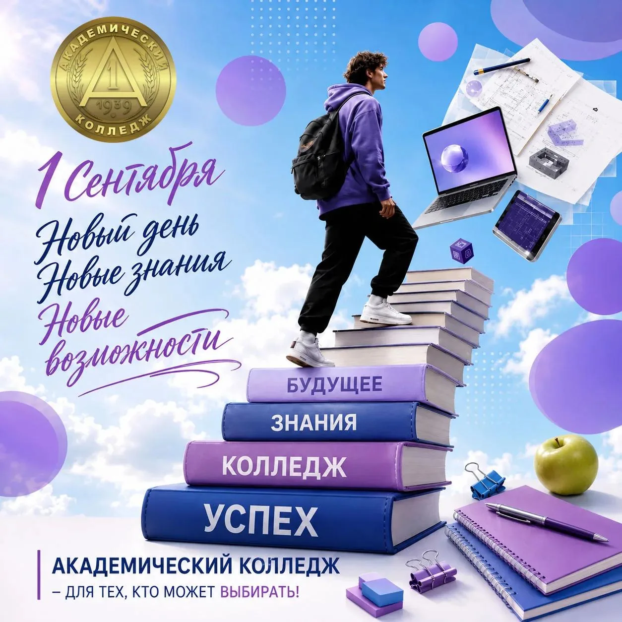 🎉 С Днём знаний, дорогие студенты Академического колледжа!