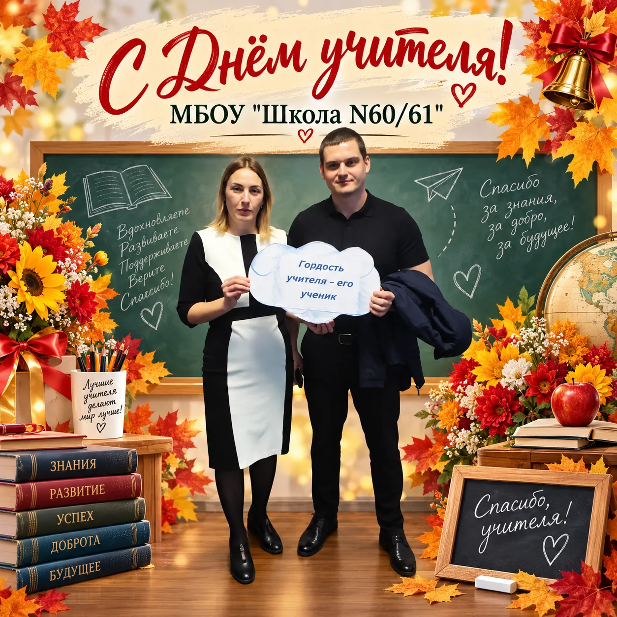 🍁 Добрый вечер, дорогие друзья! Сегодняшний день в нашей любимой школе начался не прос...