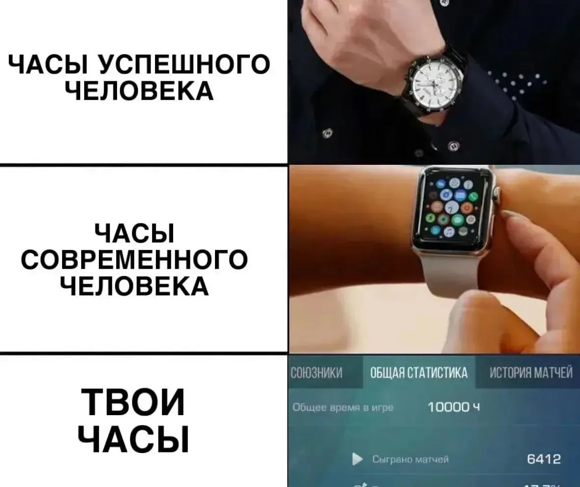 А у вас много часов? 🤔

♥️ — Живу в стандофчике
