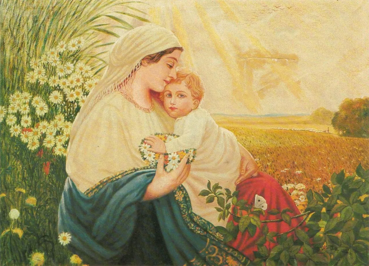 Адольф Гитлер. «Мать Мария», (1913), холст, масло.