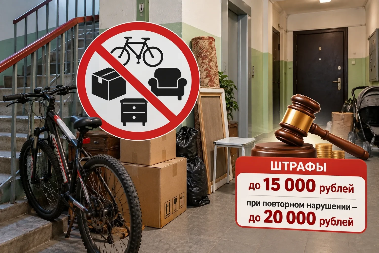 🏠 До 20 тысяч рублей: в Самарской области усилят контроль за захламлением подъездов