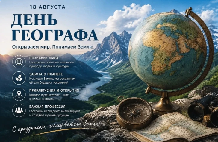 Сегодня День географа: праздник исследователей и мечтателей