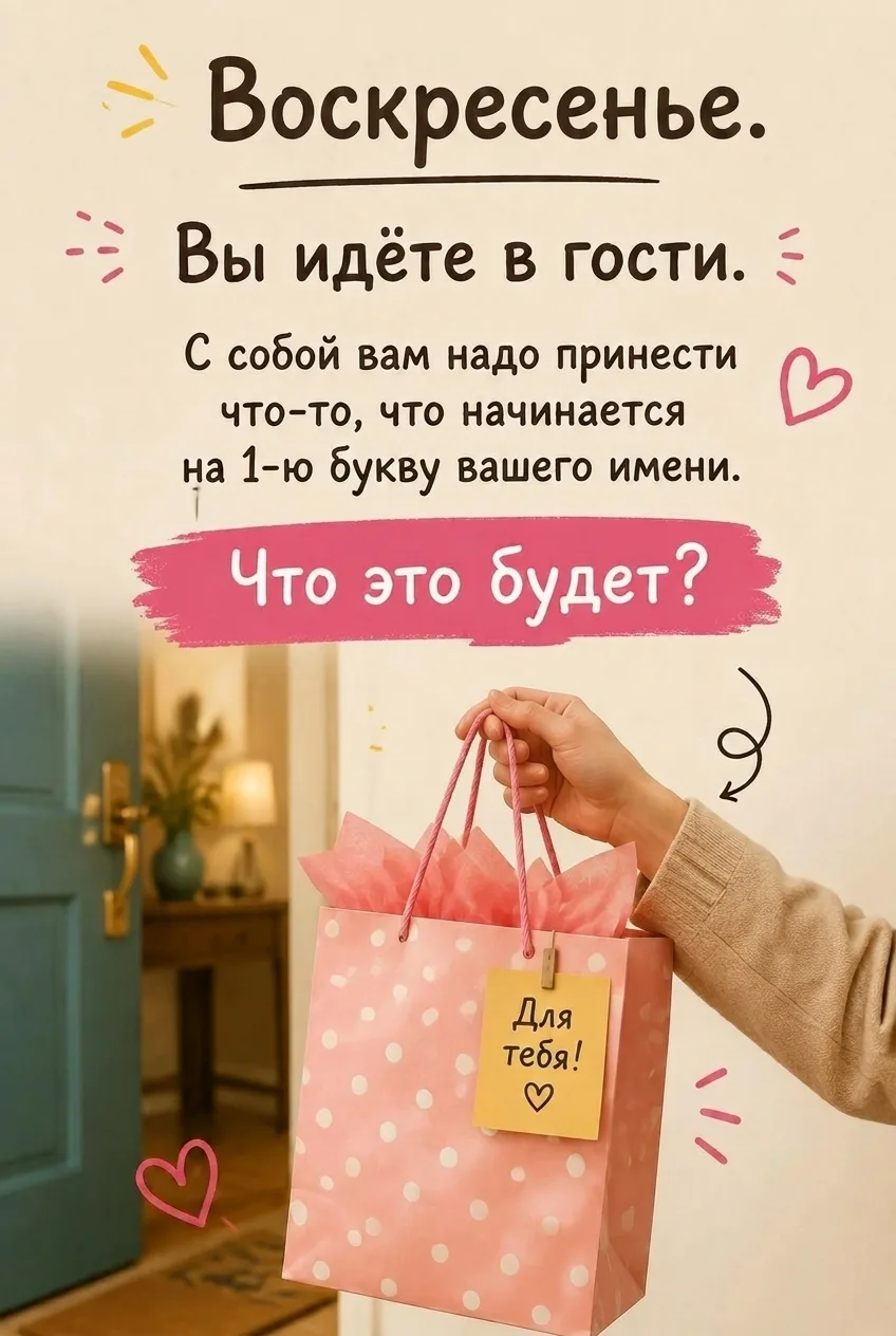 Друзья, поиграем? 😉
Ведь будни для дел, а выходные для души. 
⁉️ Начинаем
