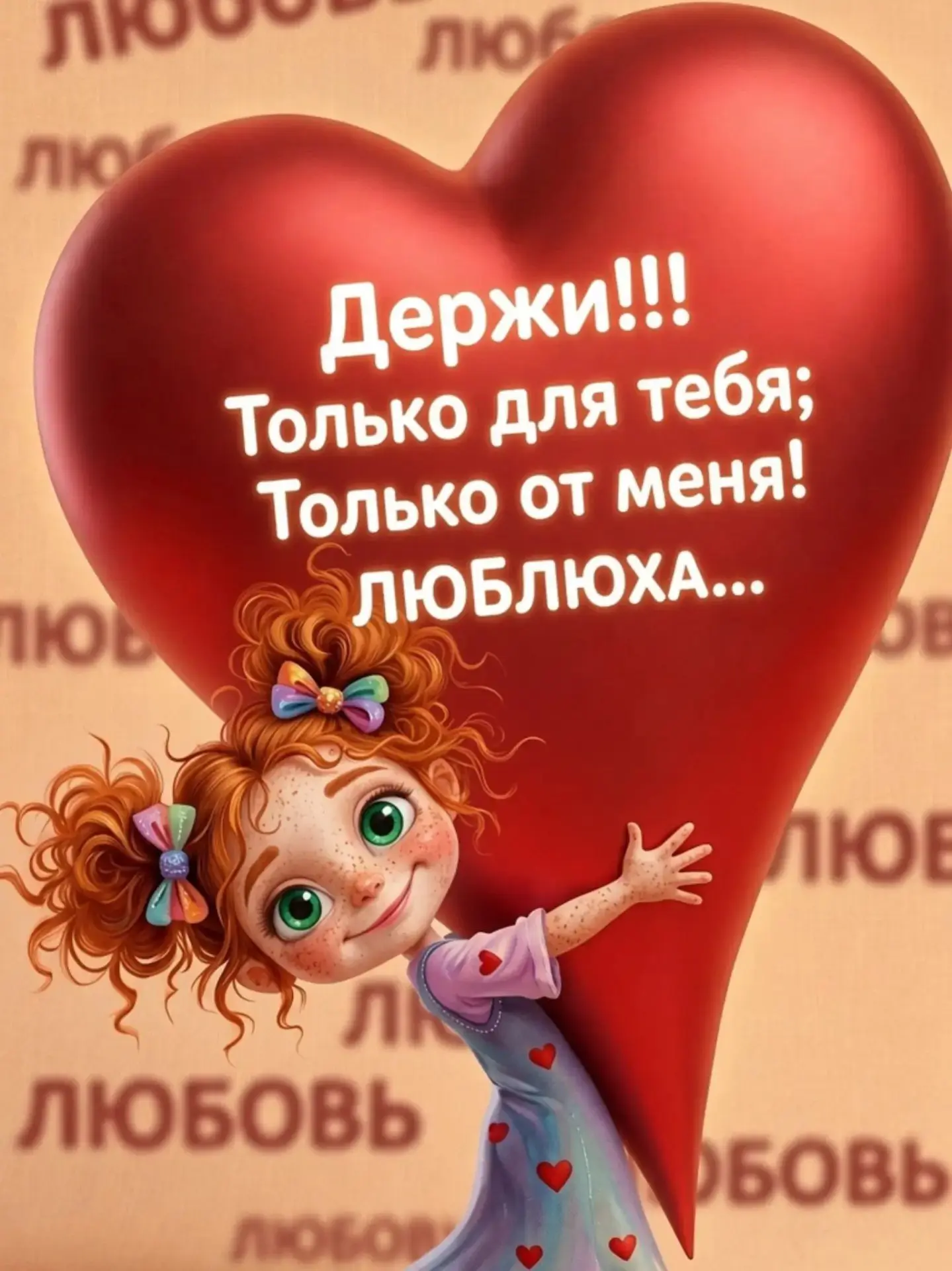 Держи, для тебя - ЛЮБЛЮХА!