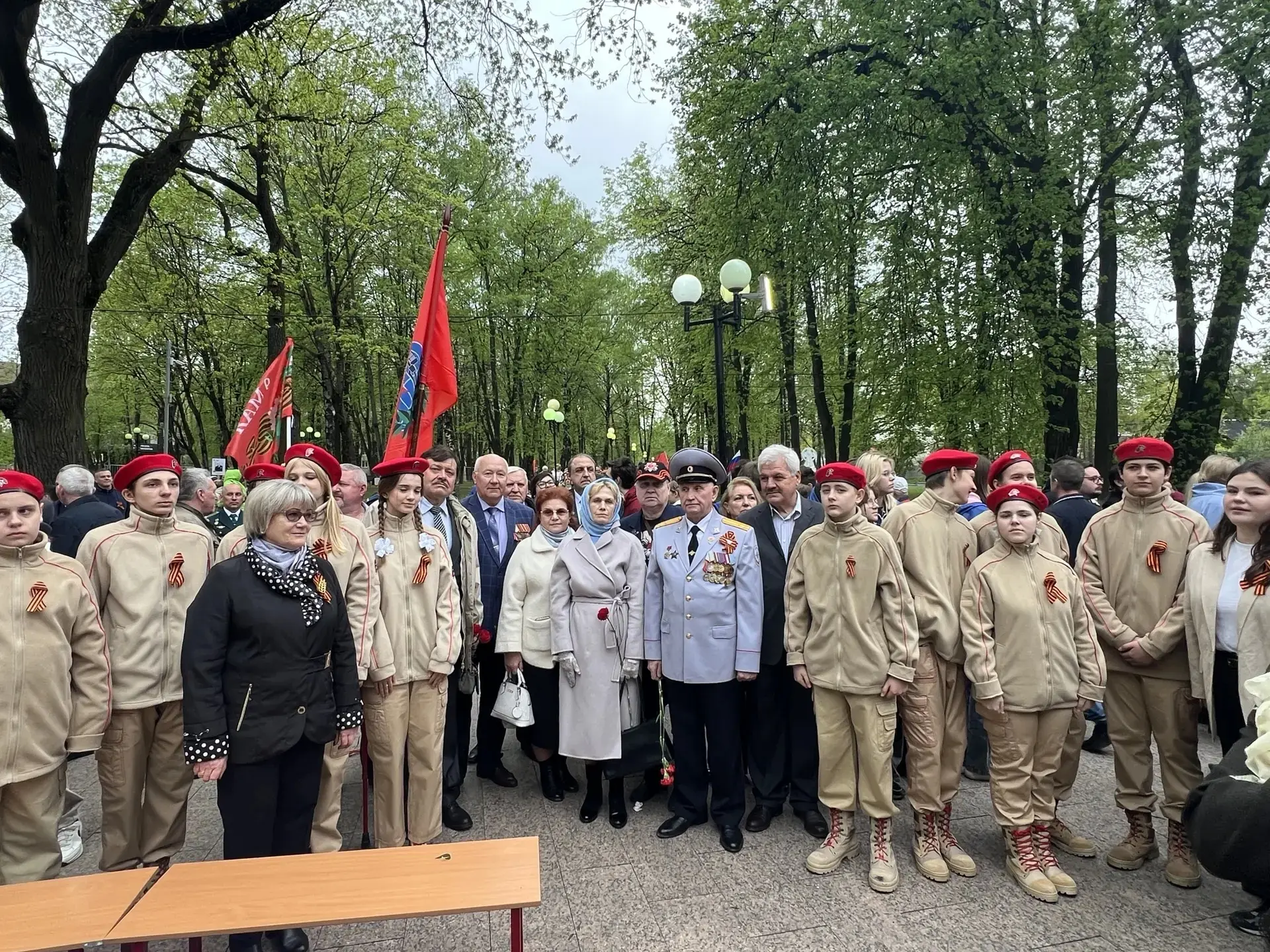 Юнармейцы Опалиховской гимназии приняли участие в митинге, посвященном 81 годовщине Победы в Великой