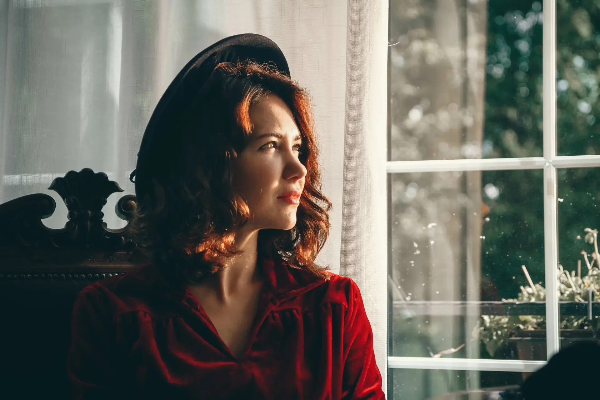Актриса Екатерина Климова в сериале «По законам военного времени».

«По законам военного времени» — 
