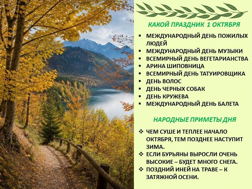 🌟Сегодня 1 октября 2026 года, четверг