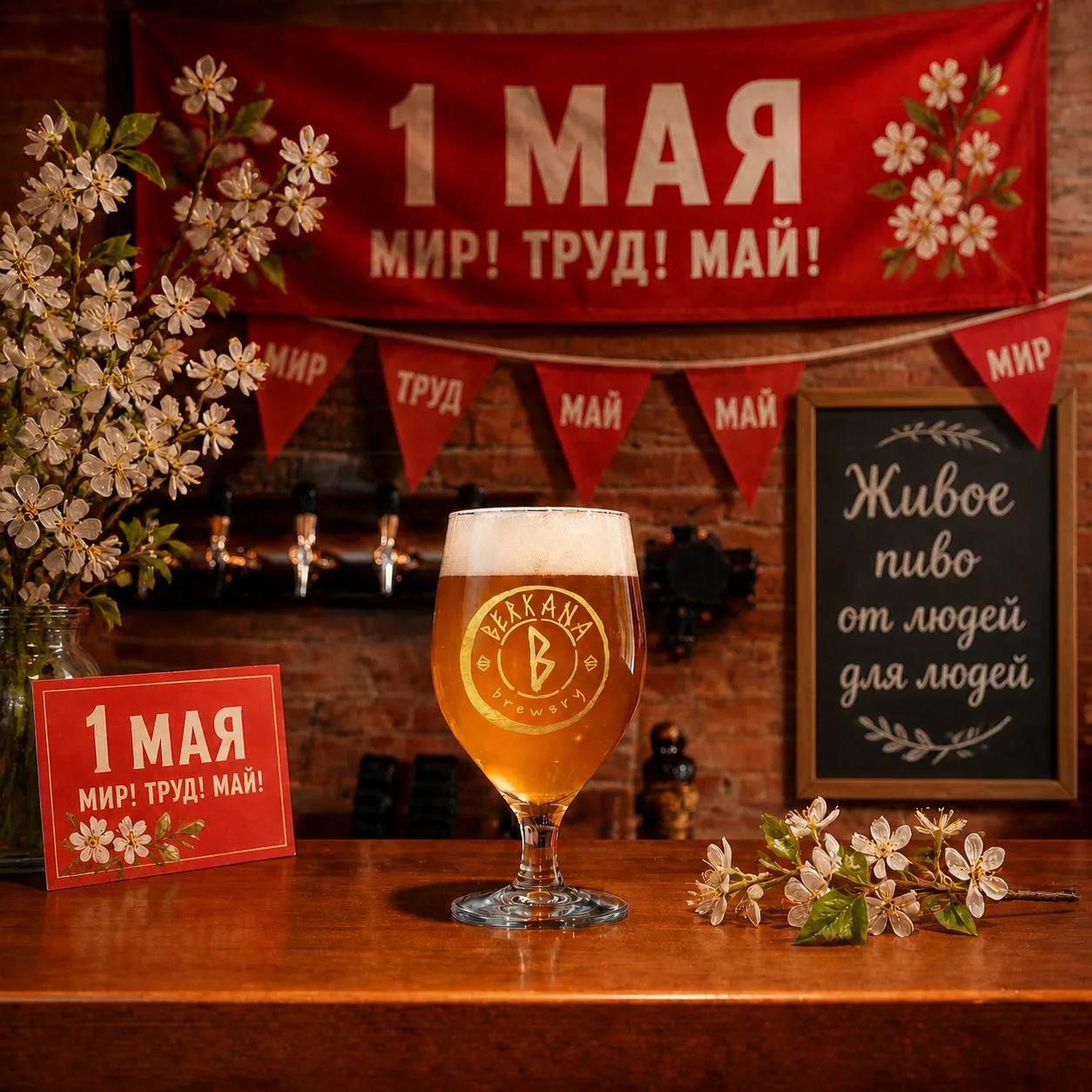 МИР! ТРУД! МАЙ! И … НОВИНКА НА КРАНЕ 

18+
ABV 4,5% | OG 12 | IBU 2,5

Нефильтрованный лагер «САНИ Х