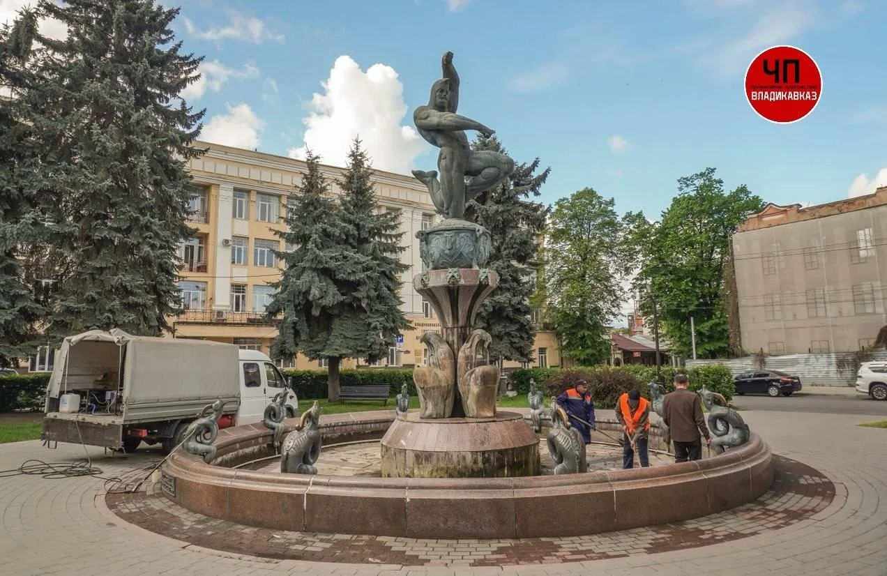 Фонтаны Владикавказа отключены до тёплого сезона